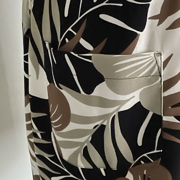 Kim Rogers Woman's Sleeveless Dress Palm Leaves Sz 10P - Picture 7 of 12